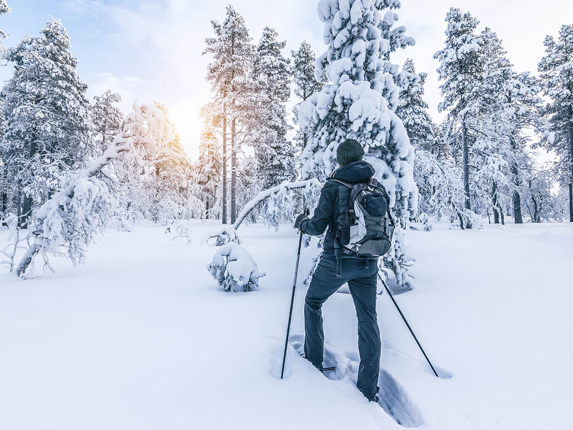 Snowshoes in Lapland